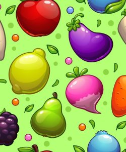 Bright Fruits and Veggies